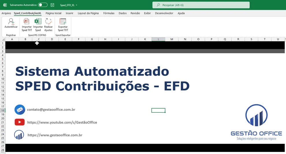Planilha SPED Contribuições Excel 3