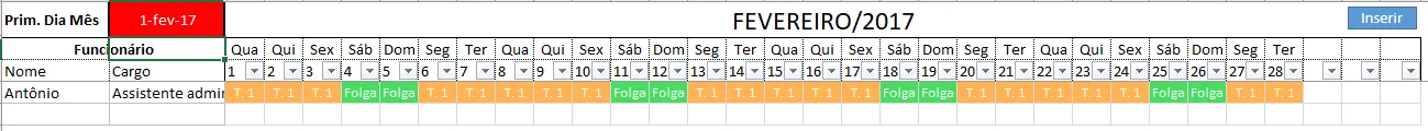 planilha de revezamento