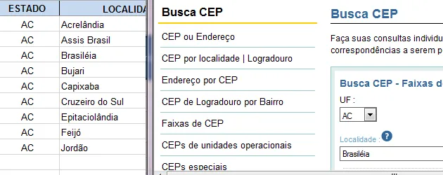 Preencher formulário com dados da WEB