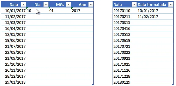 Preenchimento relâmpago Excel 3
