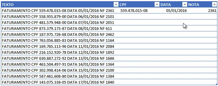 Como usar o preenchimento relâmpago (flash fill) no excel