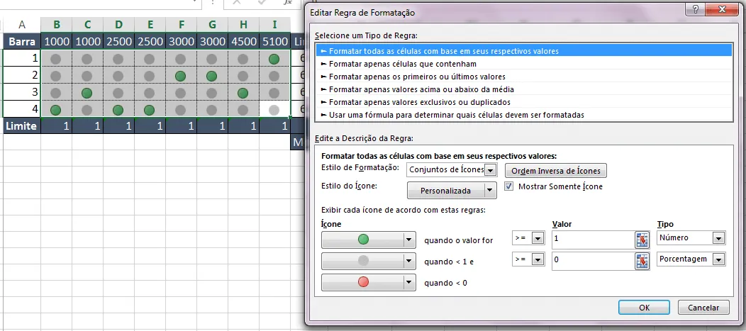 Problemas com limites Solver Excel 9