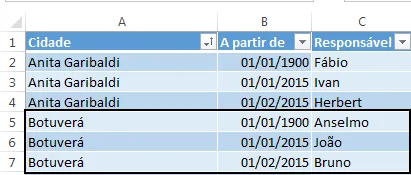 Procv aproximado com duas condições 3 Excel