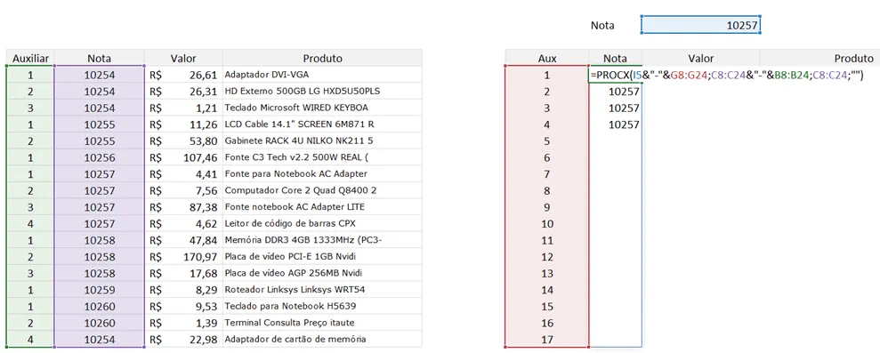 Procx Repetido - Procx Mais de um Resultado 2