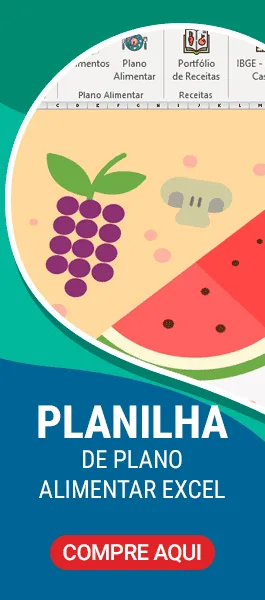Planilha de Plano Alimentar Excel