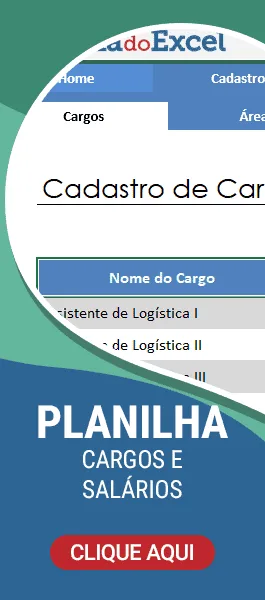 Planilha de Plano de Cargos e Salários Excel