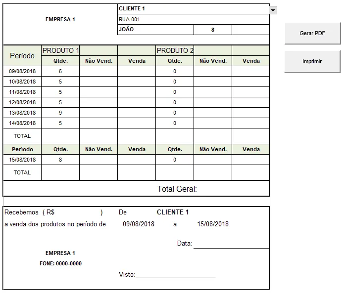 Relatório de cobrança Excel VBA 3