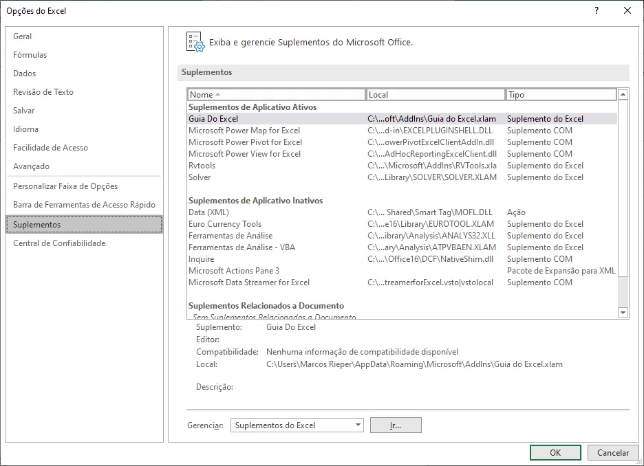 RVTools Suplemento VBE Excel 3