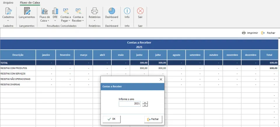 Sistema de contas a pagar e a receber com fluxo de caixa 10 Contas a receber