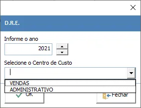 Sistema de contas a pagar e a receber com fluxo de caixa 8 DRE Centro de custo