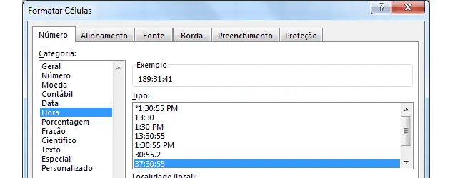 Somar horas em uma planilha Excel