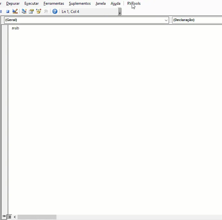 Suplemento VBE Excel 1