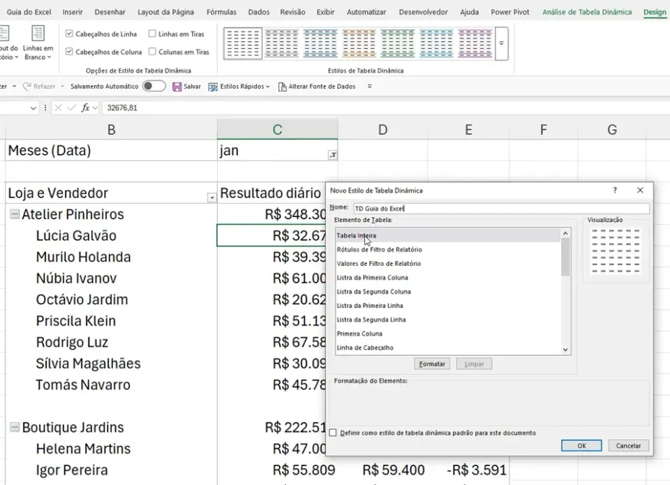 tabela dinamica bonita no excel 10