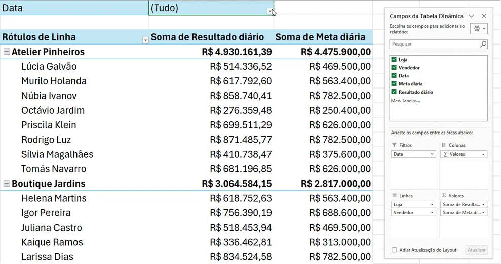 tabela dinamica bonita no excel 3