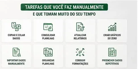 tarefas manuais no excel