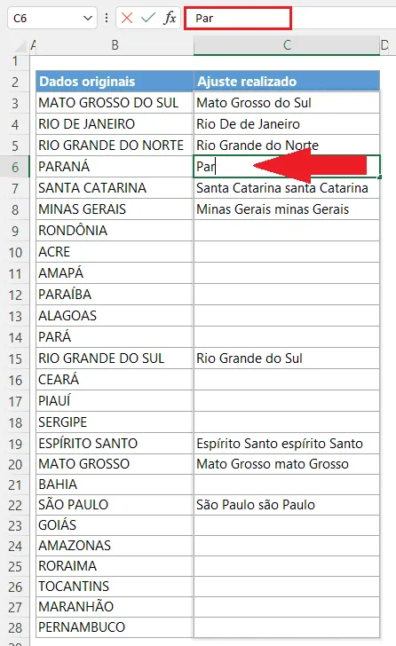 primeira letra maiúscula excel 4