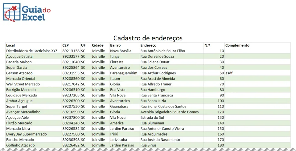 Validação de dados com lista pesquisável no Excel 1