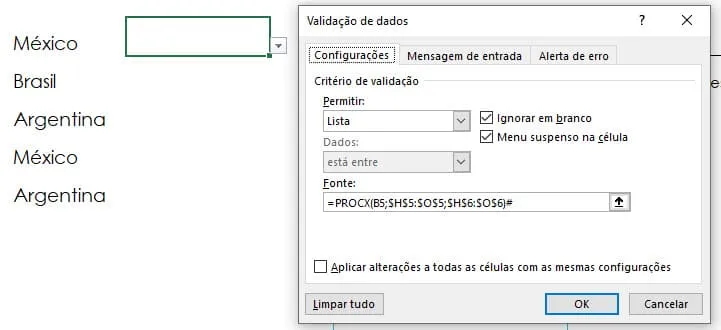 lista suspensa excel 3