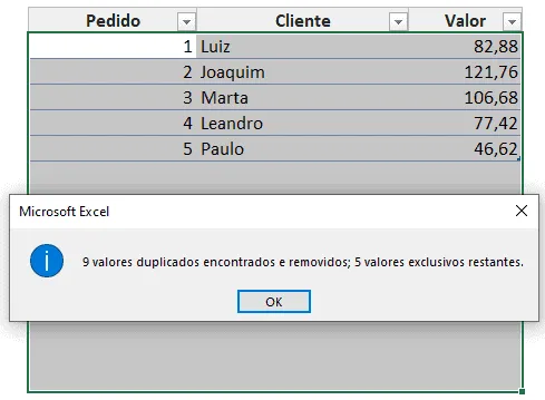 únicos excel 2