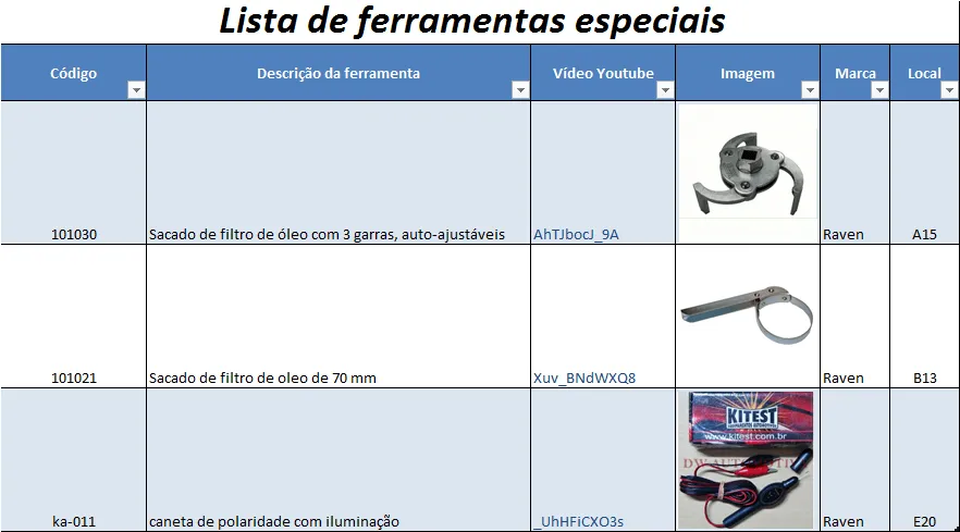 colocar youtube no excel