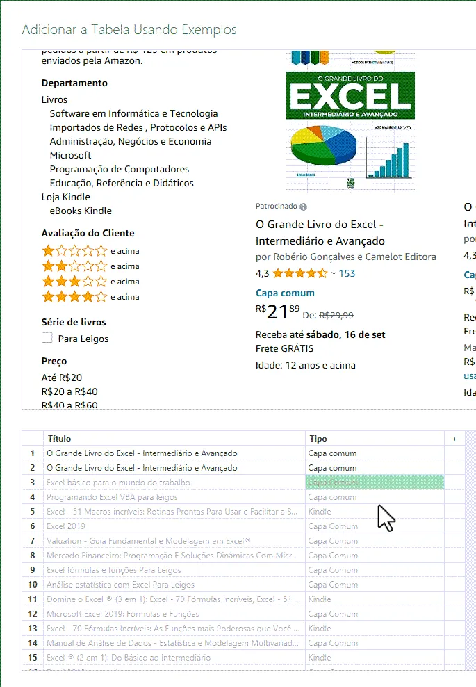Web Scraping Power Query Excel 5
