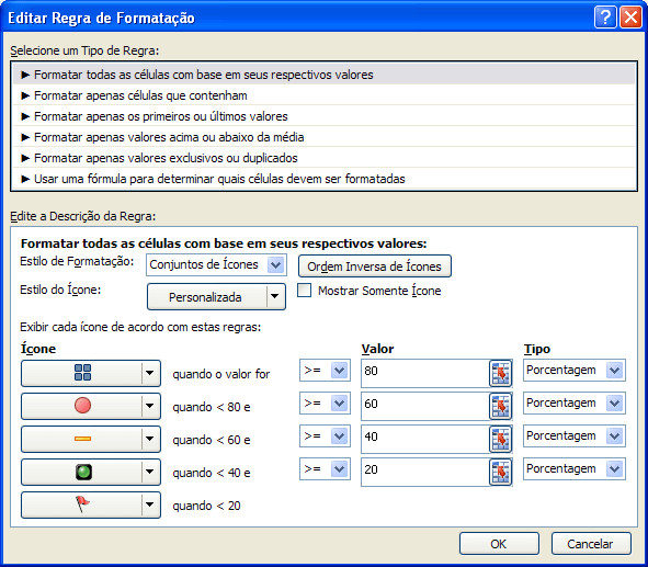 Regras de formatação