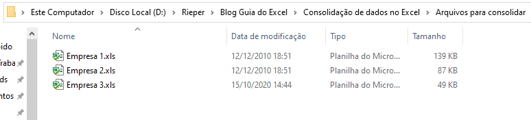 Consolidação de dados no Excel capa 2