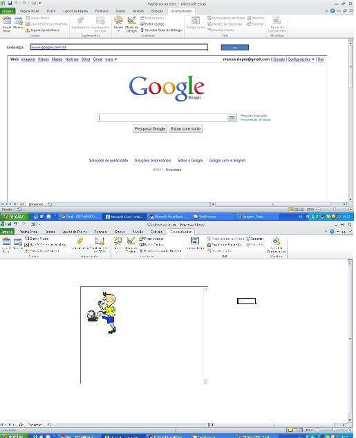 Gif Animado no Excel e Browser de Internet