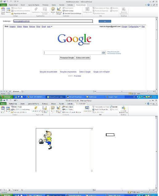 Gif Animado no Excel e Browser de Internet