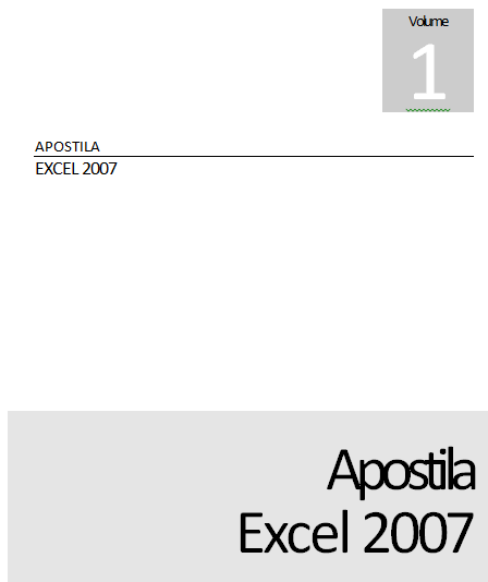 Apostila Excel 2007 e Exercícios Excel 2007
