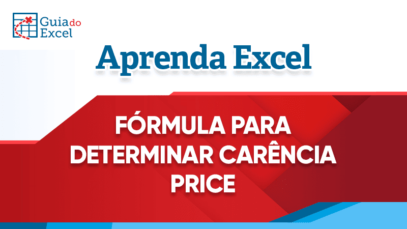 Formula para determinar carencia price excel