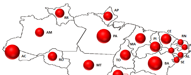 Como criar um gráfico com mapa do Brasil no Excel