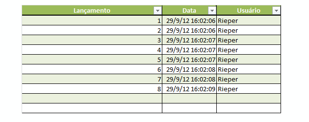 Criando log no Excel VBA – Nome do usuário VBA, Data e hora VBA