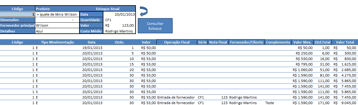 Planilha Controle de Estoque para Restaurantes Gratuita