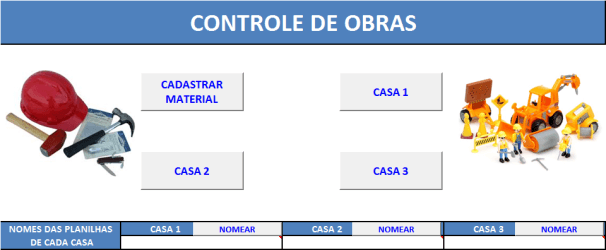 Planilha de Controle de obras Excel gratis