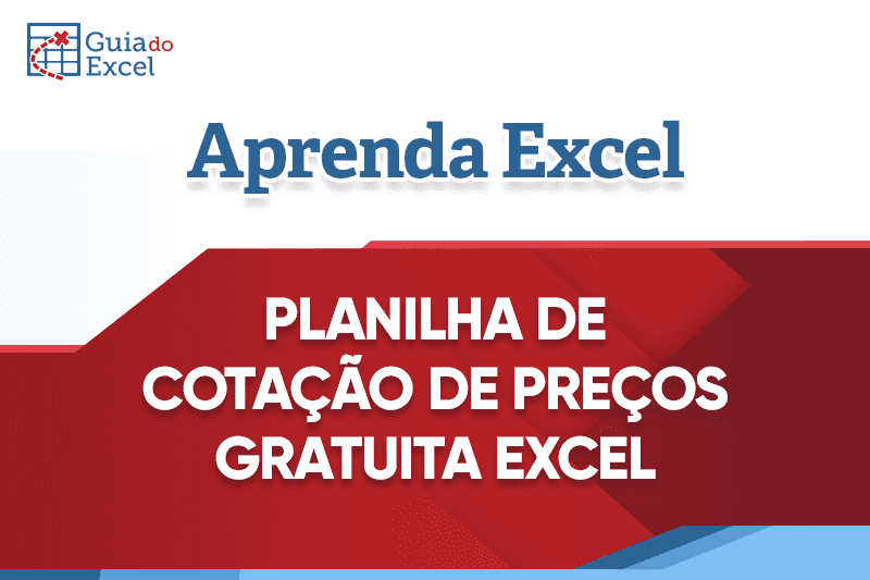 Planilha de cotação de preços Excel