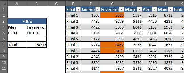 Somase com Desloc e marcação das células selecionadas
