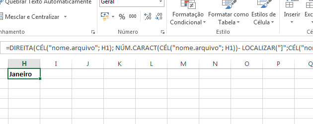 Fórmula para retornar o nome da planilha Excel