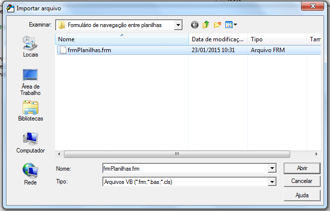 Navegar planilhas Excel 5