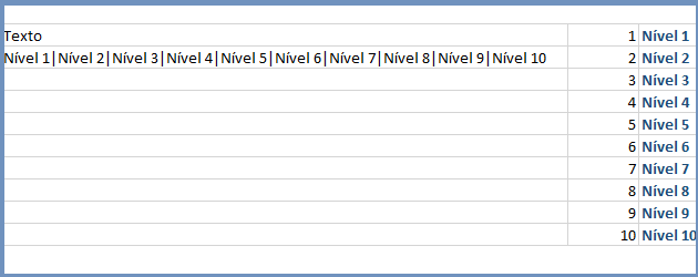 Dividir texto entre colunas usando funções – função Split Excel VBA
