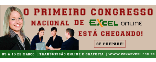 Congresso nacional de Excel Online – Inscreva-se