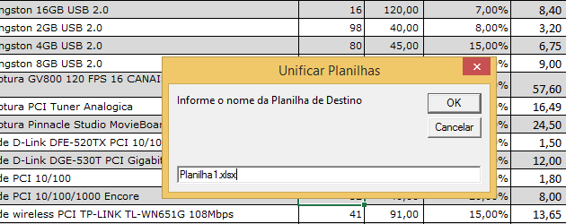 Unir planilhas Excel com VBA