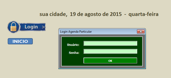 Cadastro de contatos e agenda Excel
