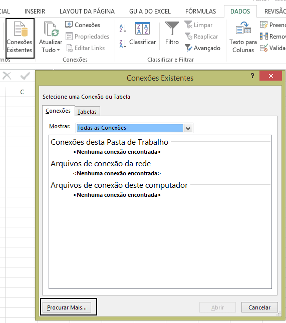Conexão MySQL no Excel