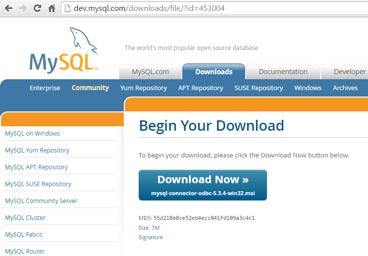Conexão MySQL no Excel