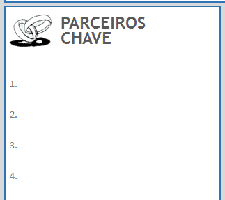 Parceiros chave canvas excel