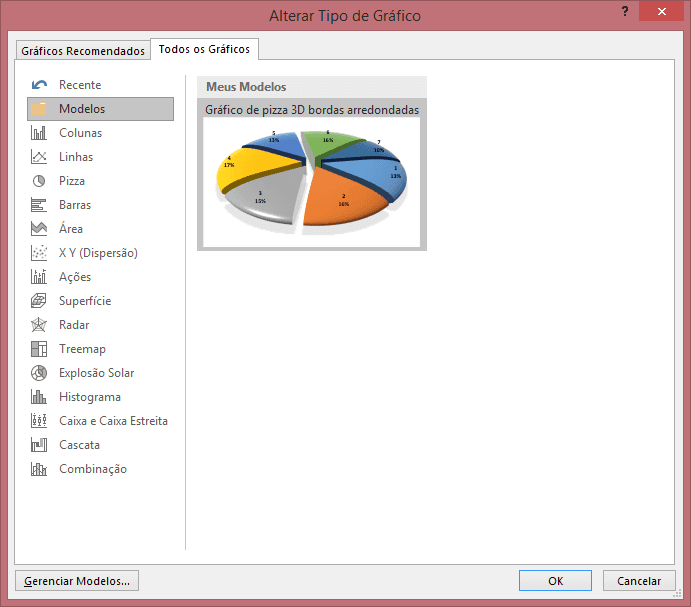 Utilizar modelo de gráfico salvo Excel