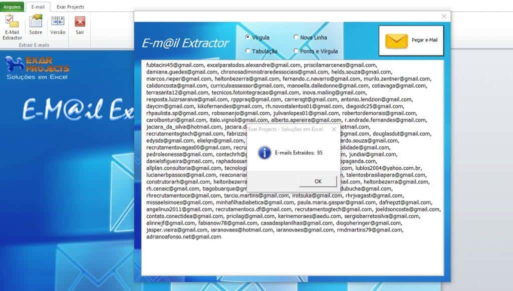e-mail extractor excel