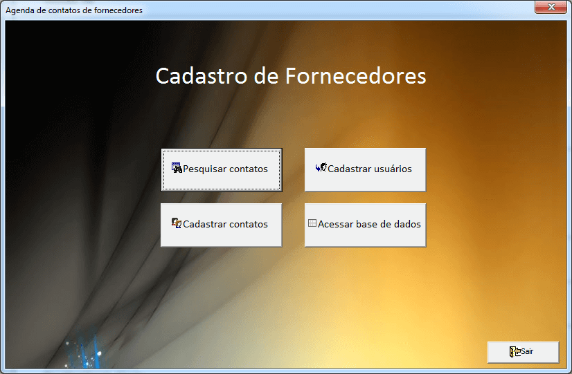 Cadastro de fornecedores Excel planilha 2