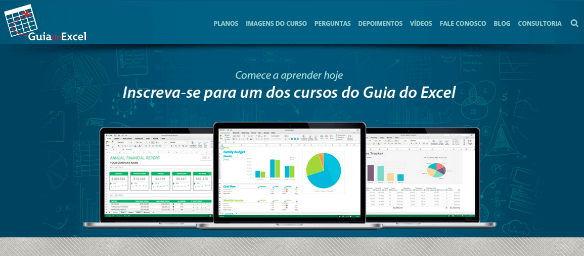 Cursos excel avançado e vba excel preços página de venda